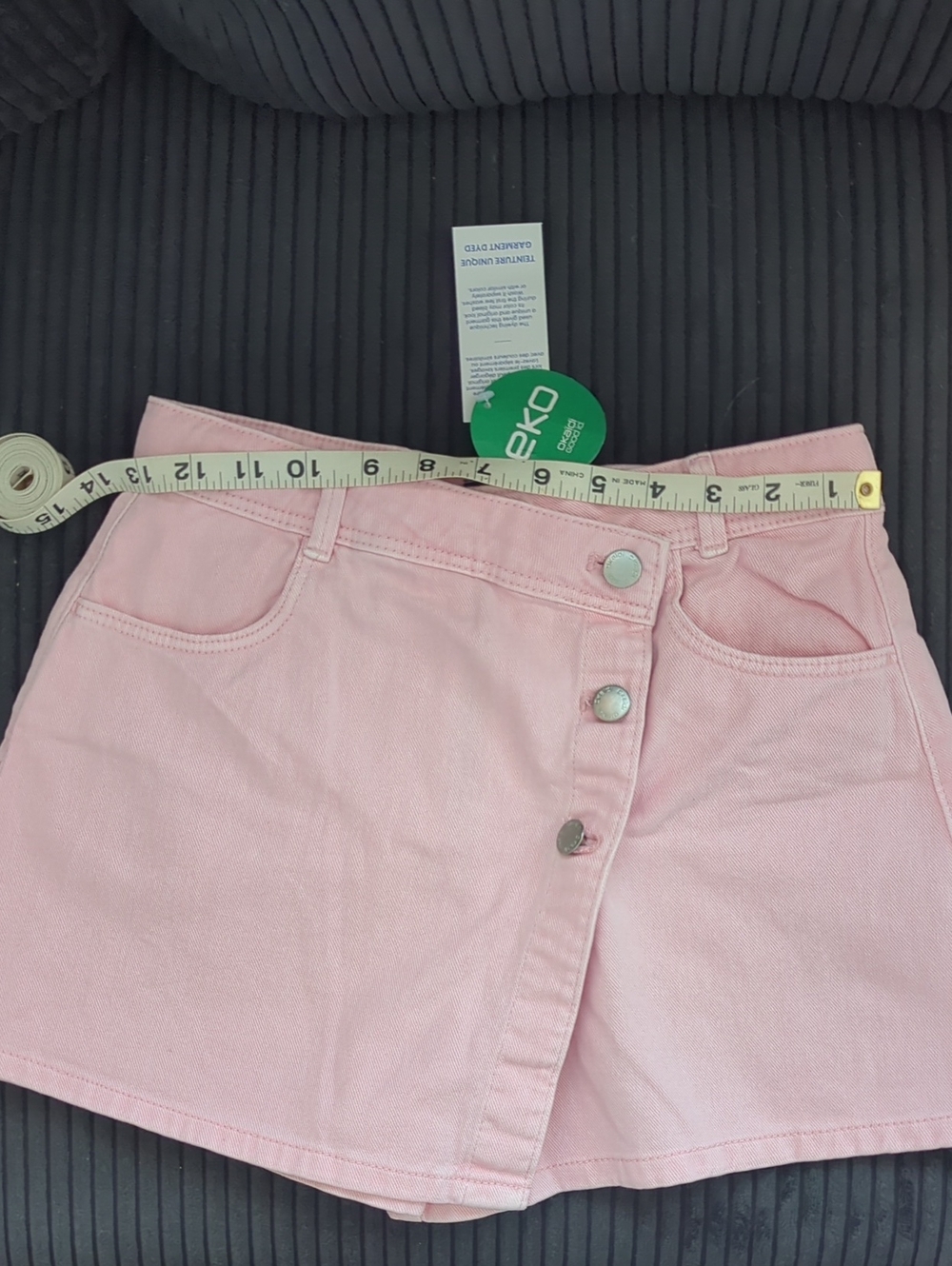 Okaidi Girl Button-Front Denim Shorts Size 12 Years